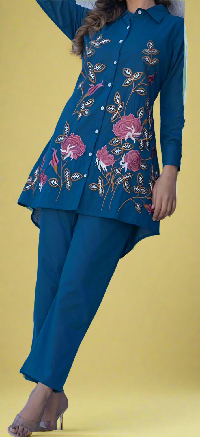 Golden Flows Cotton Coord Set