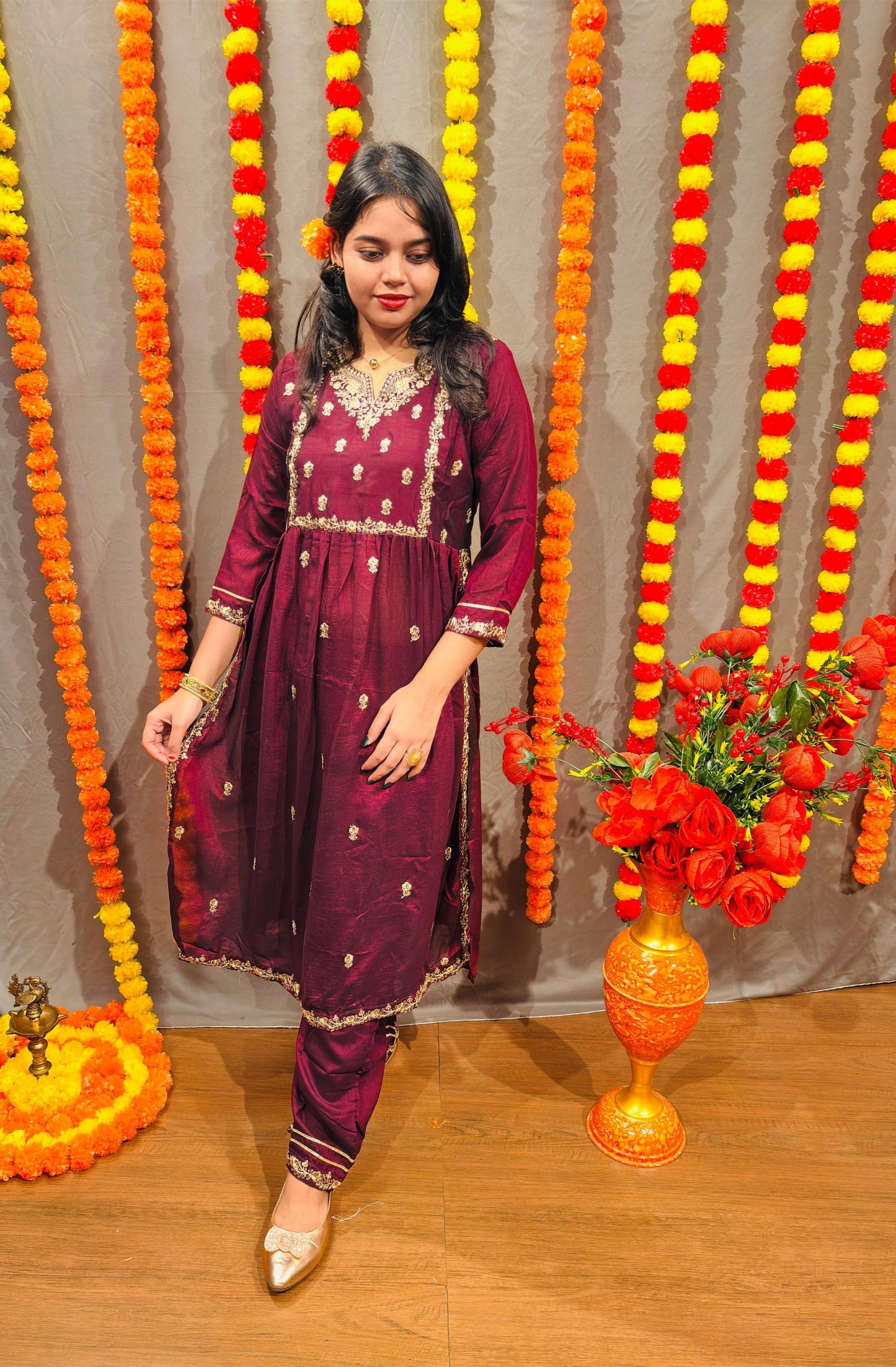 Girl From Another Planet (Party Wear Kurti Set)