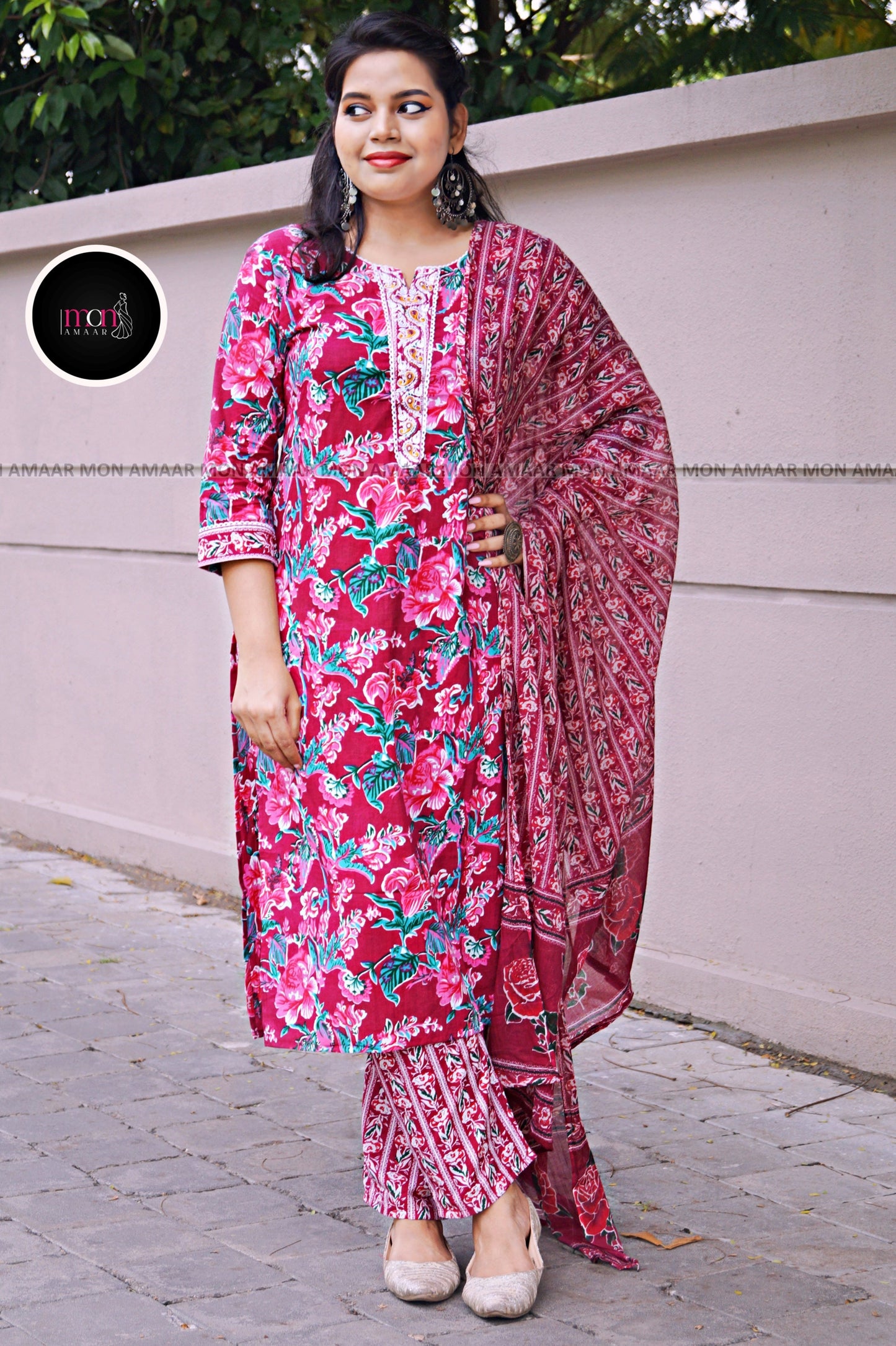 Color Phool - Vibrant Cotton Kurti Set