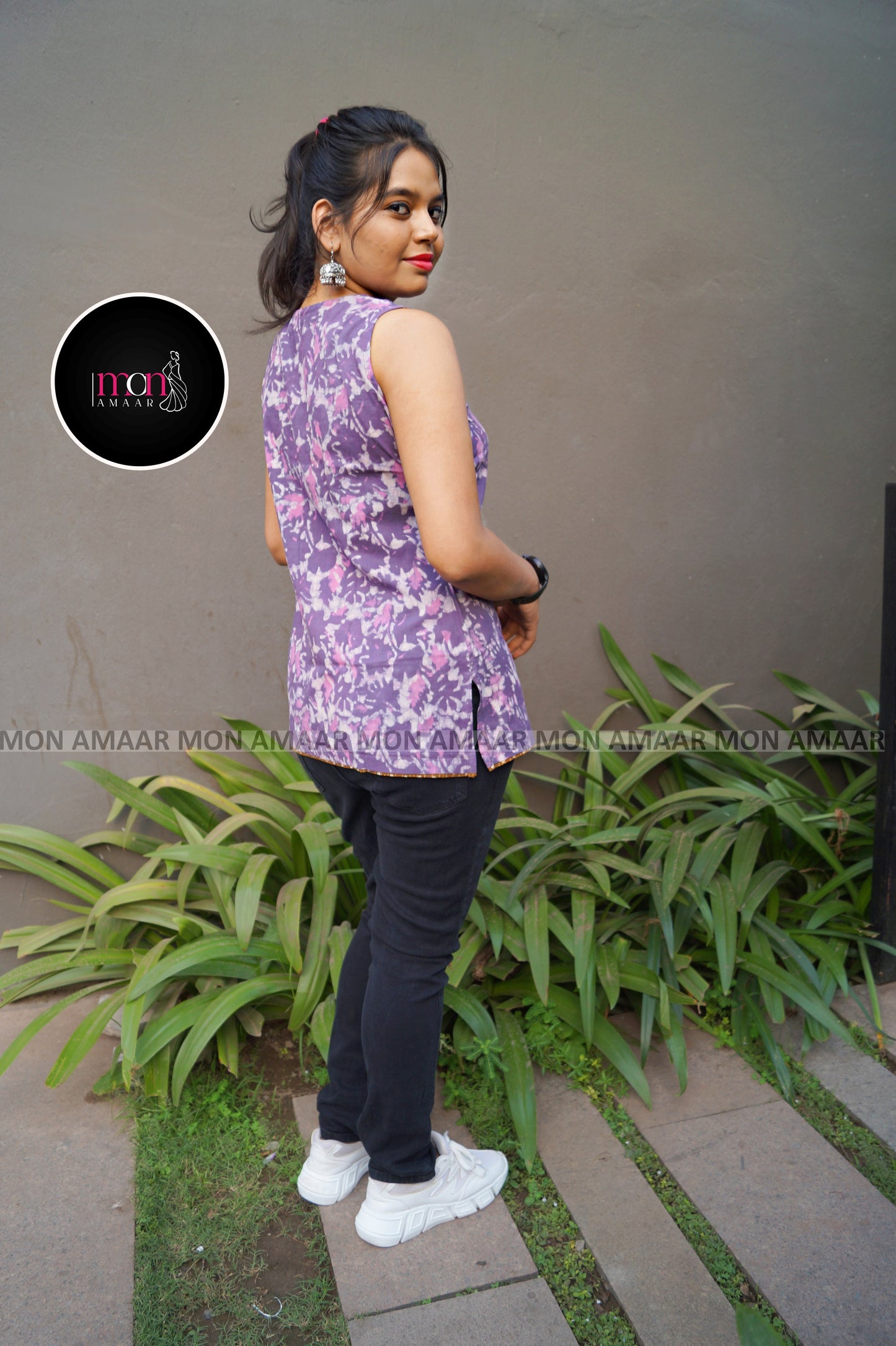 Smartness freak -Sustainable Bagru Print Ethnic Top