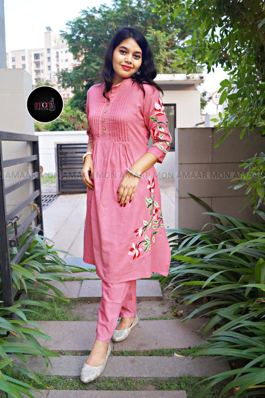 Diva In You-  Embroidered kurti set