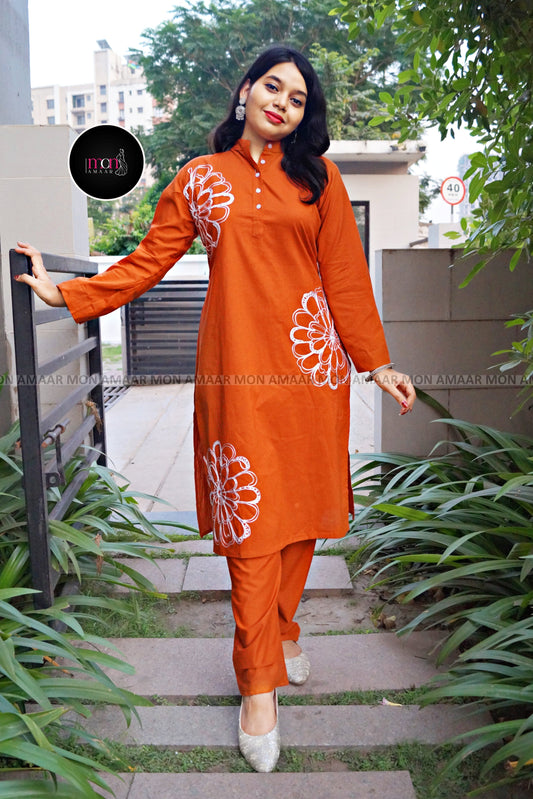 Those Old Days -Cotton Kurti Set