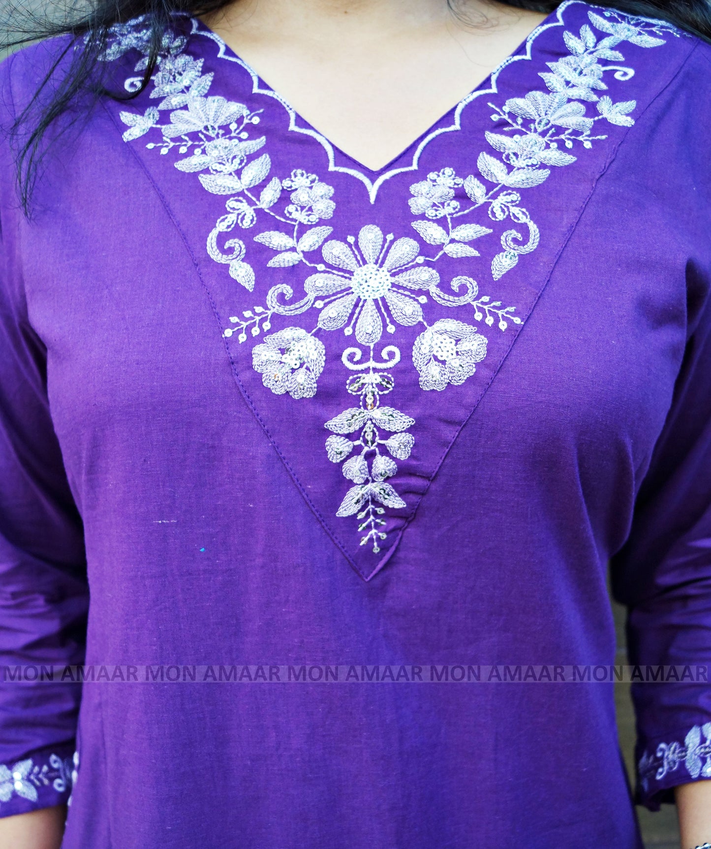 Occasionally Pretty- Pocket Cotton Kurti Set