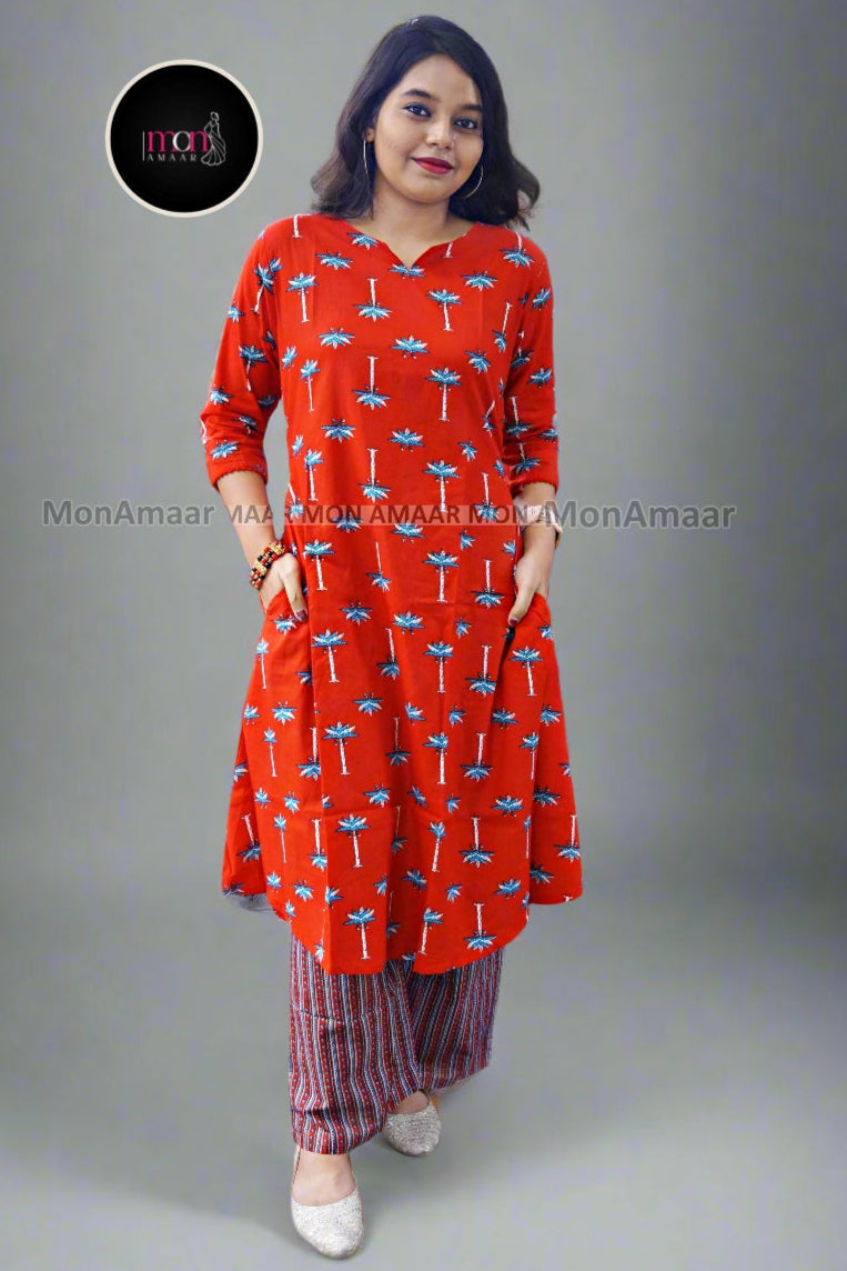 Blend With Love Cotton Kurti Set