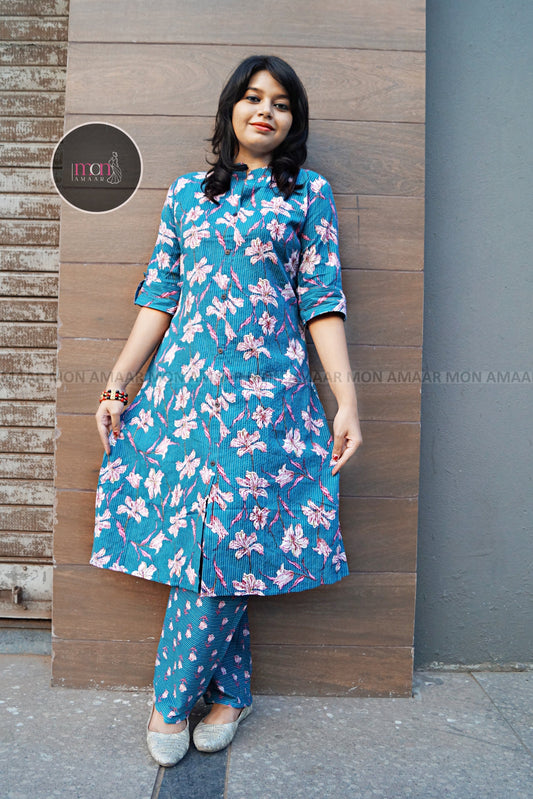 Style With Comfy-Kantha Cotton Coord Set
