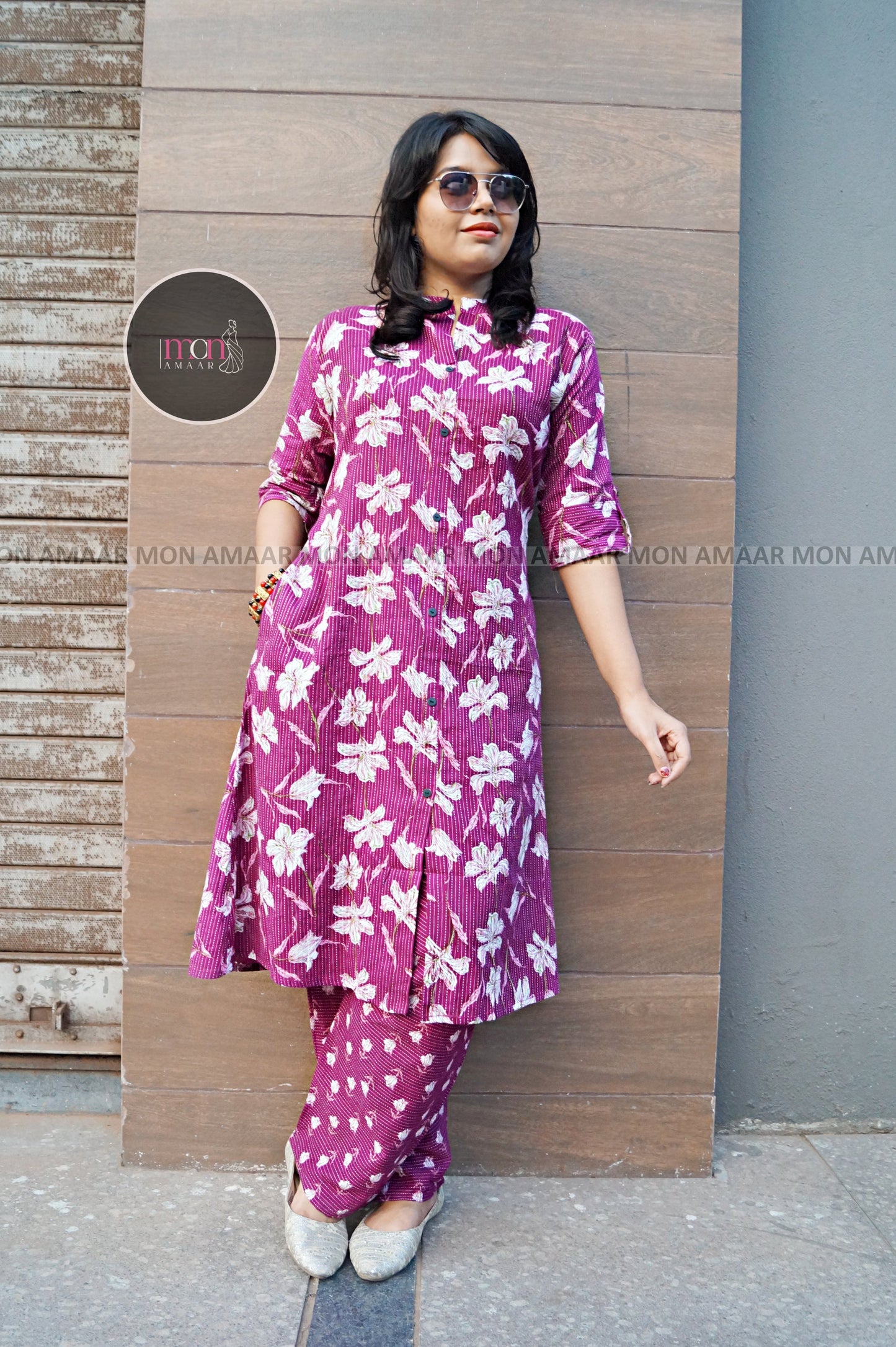 Style With Comfy-Kantha Cotton Coord Set