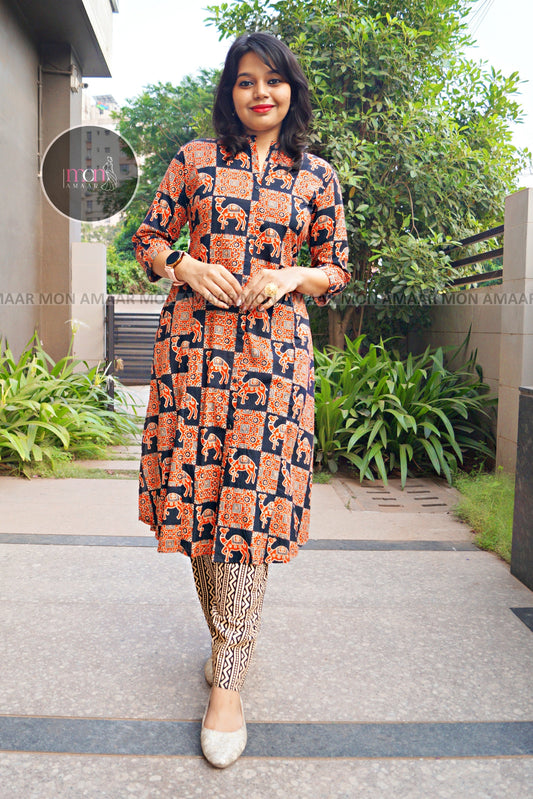 Real Life Beauty- Cotton Kurti Set