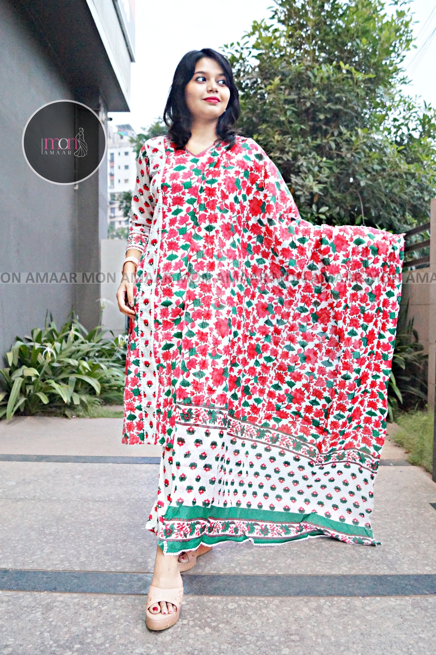 Colorful World- Cotton Kurti Set