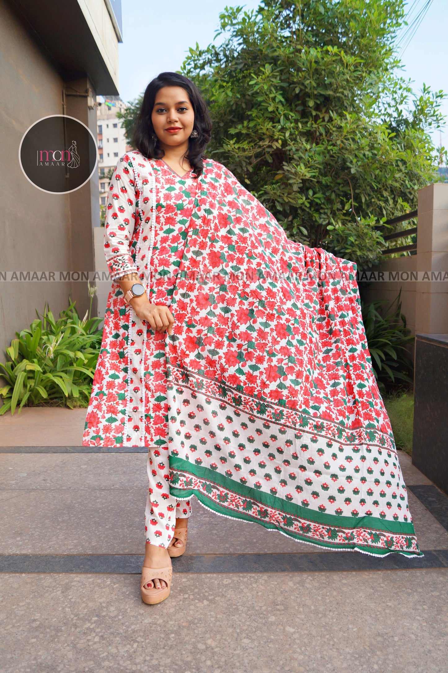 Colorful World- Cotton Kurti Set