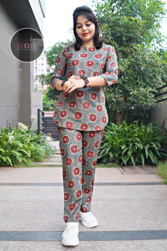 Trendy Ajrakh Co-Ord Set Collection
