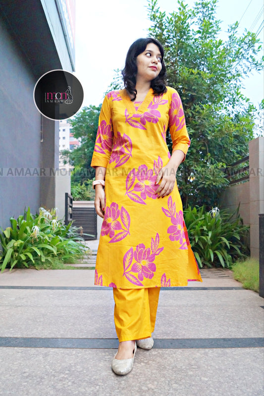 Neutral Command - Cotton Kurti Set