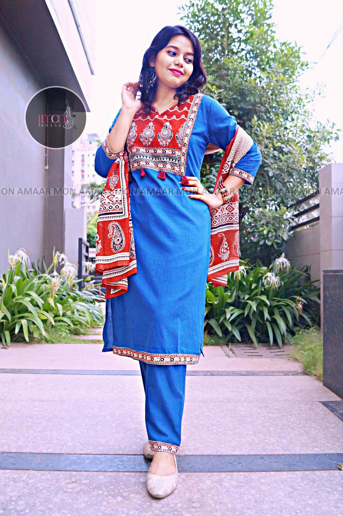 Reflection Of Soul- Cotton Kurti Set