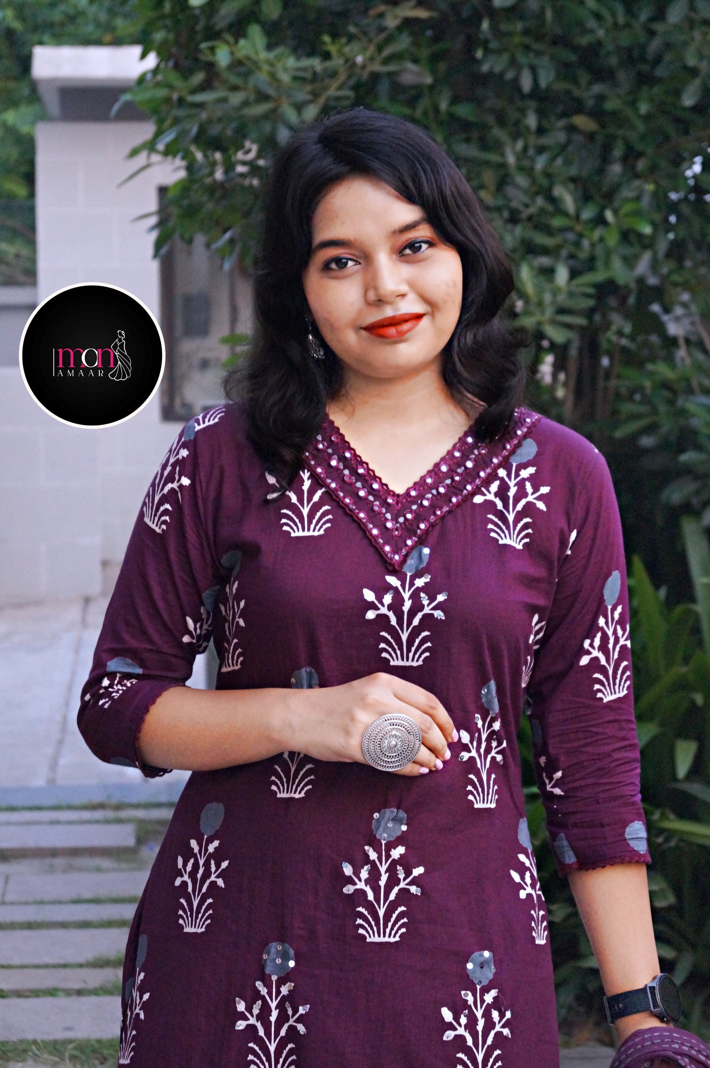 Cute Forever- Cotton Kurti Set