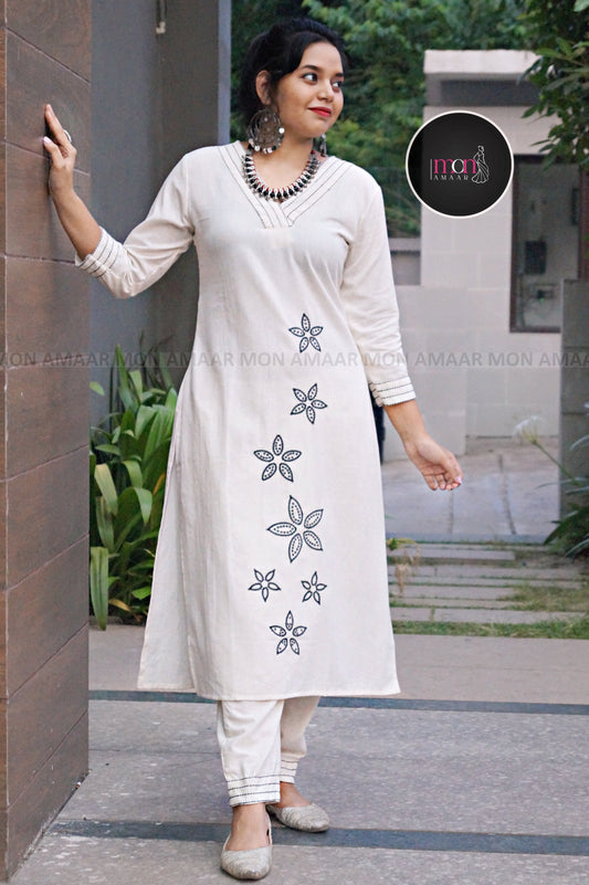 Stars Of The Galaxy- Cotton Kurti Set