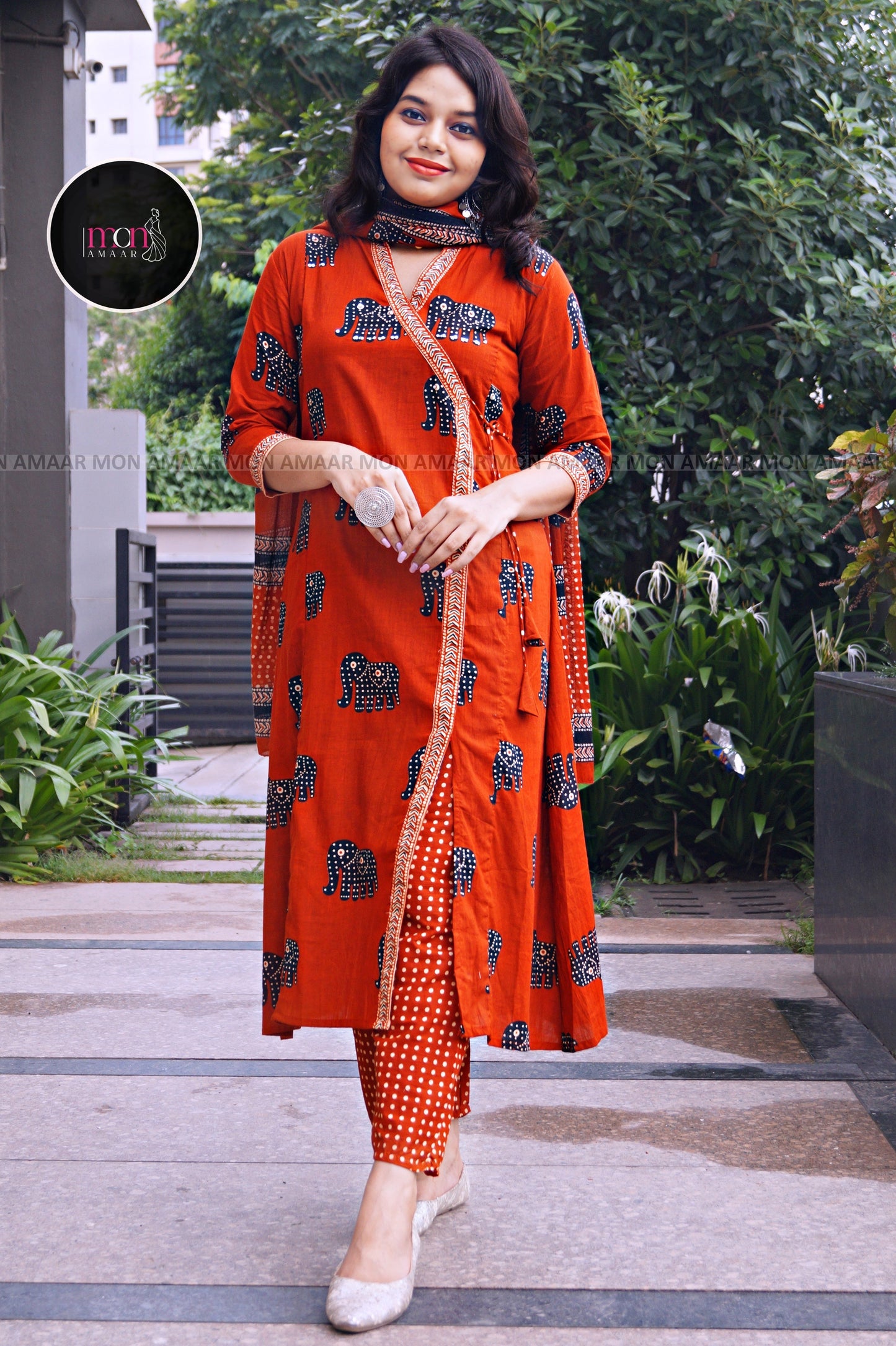 Urban Jungle -Cotton Kurti Set
