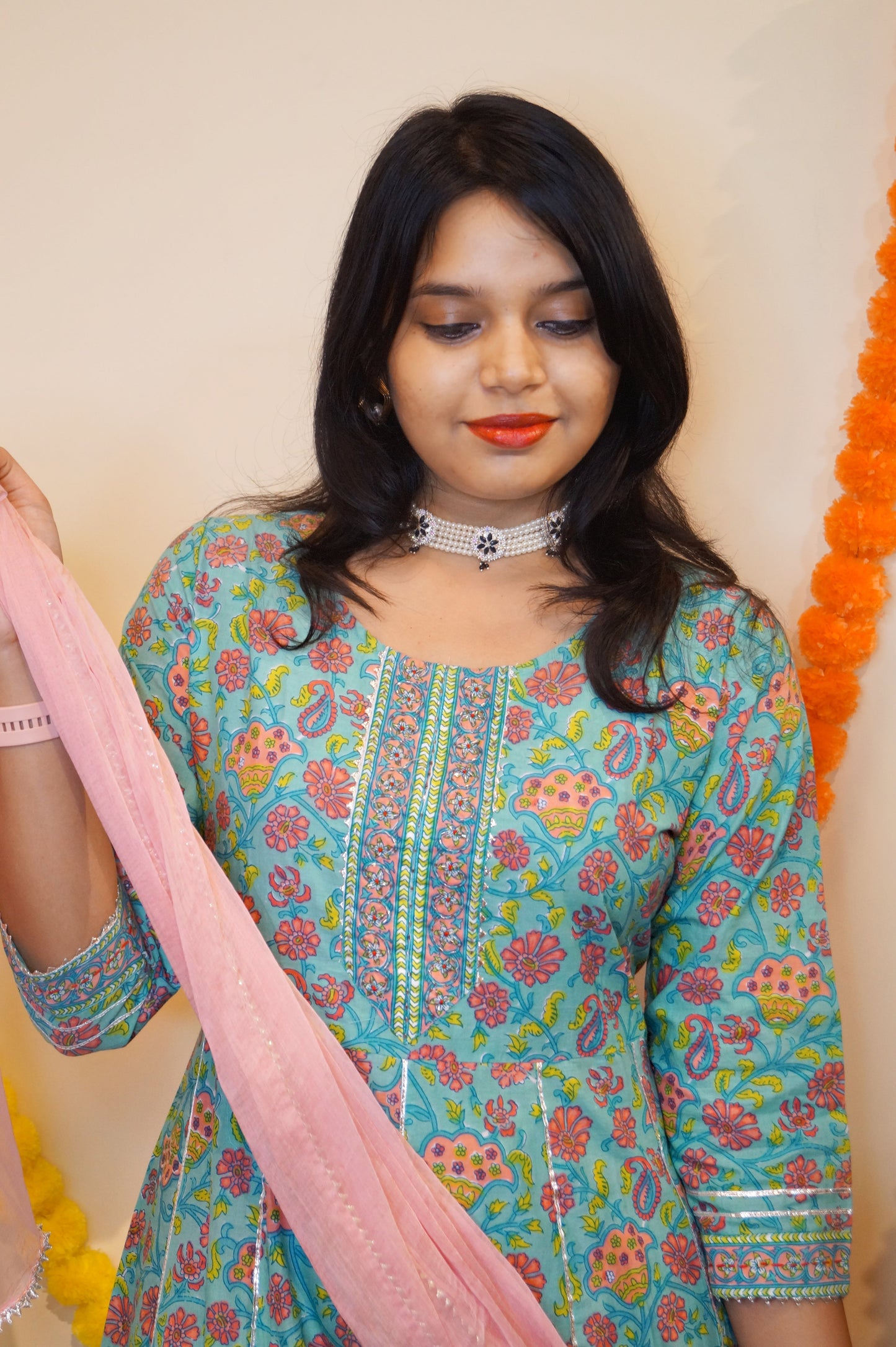 Girl With Dreams- Frock style Suit Set