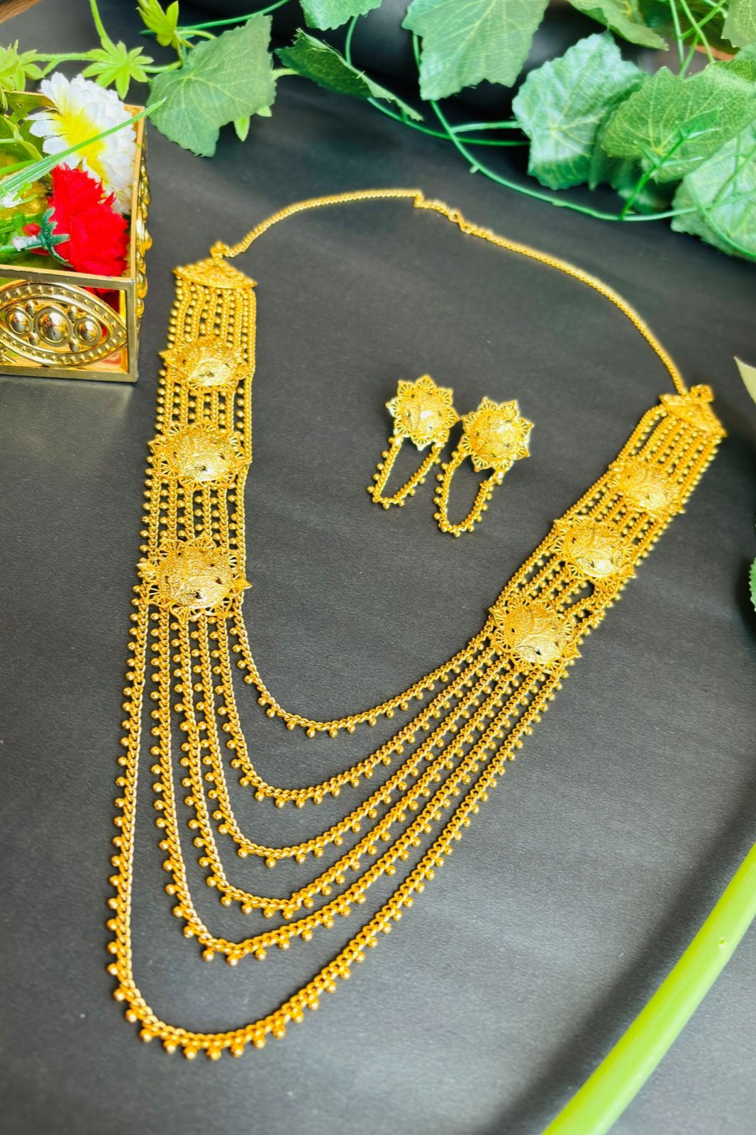 Swarna Rekha Gold Plated Lohori Haar – MonAmaar Ethnics