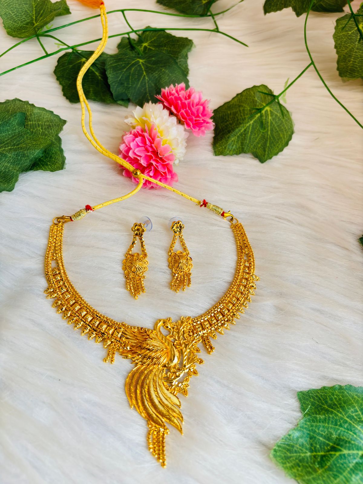 Royal Queen- Gold Plated Necklace Set