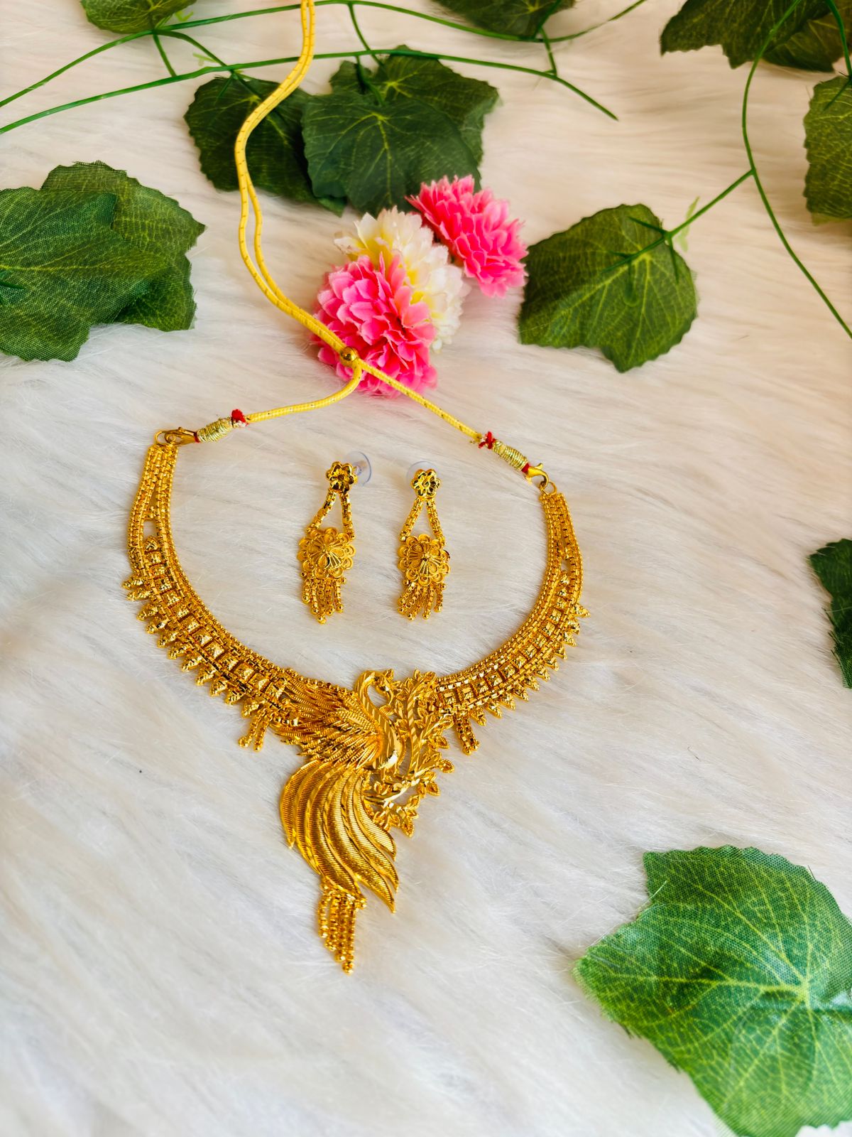 Royal Queen- Gold Plated Necklace Set