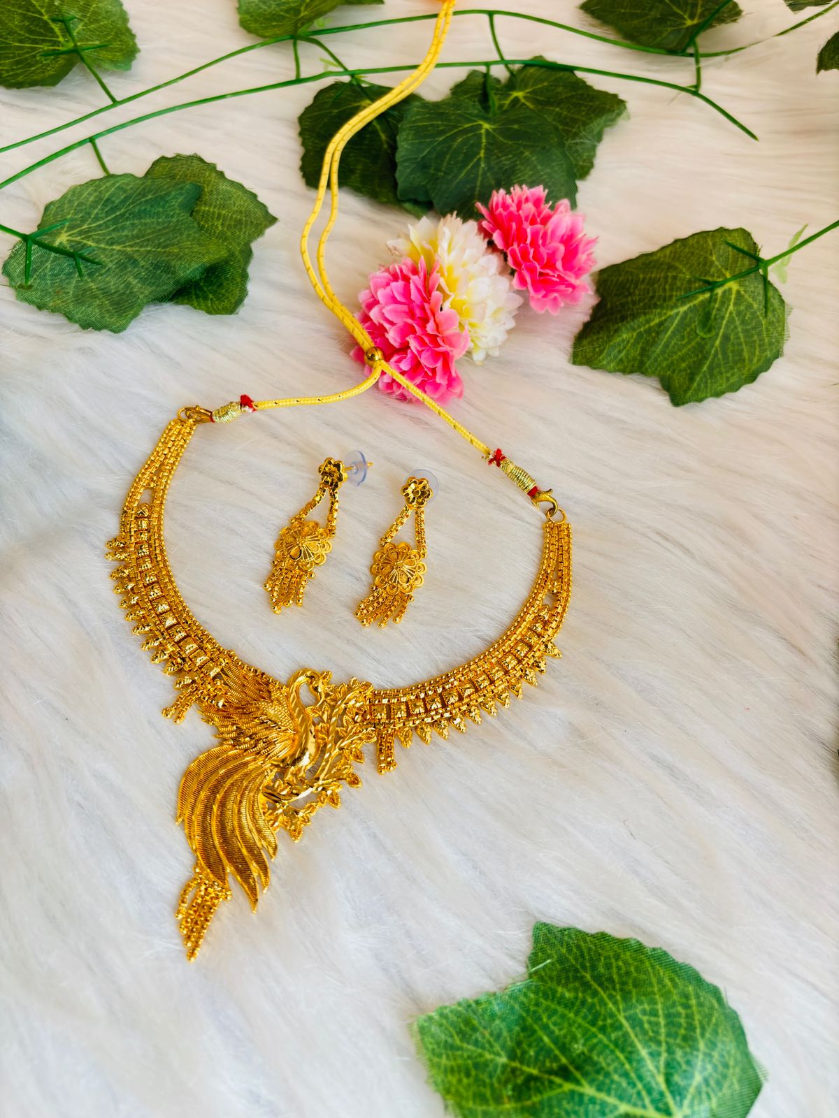 Royal Queen- Gold Plated Necklace Set