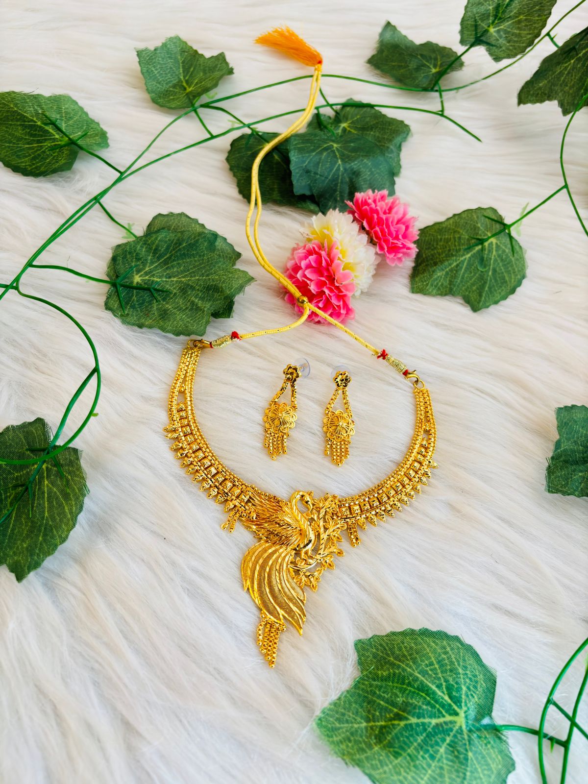 Royal Queen- Gold Plated Necklace Set