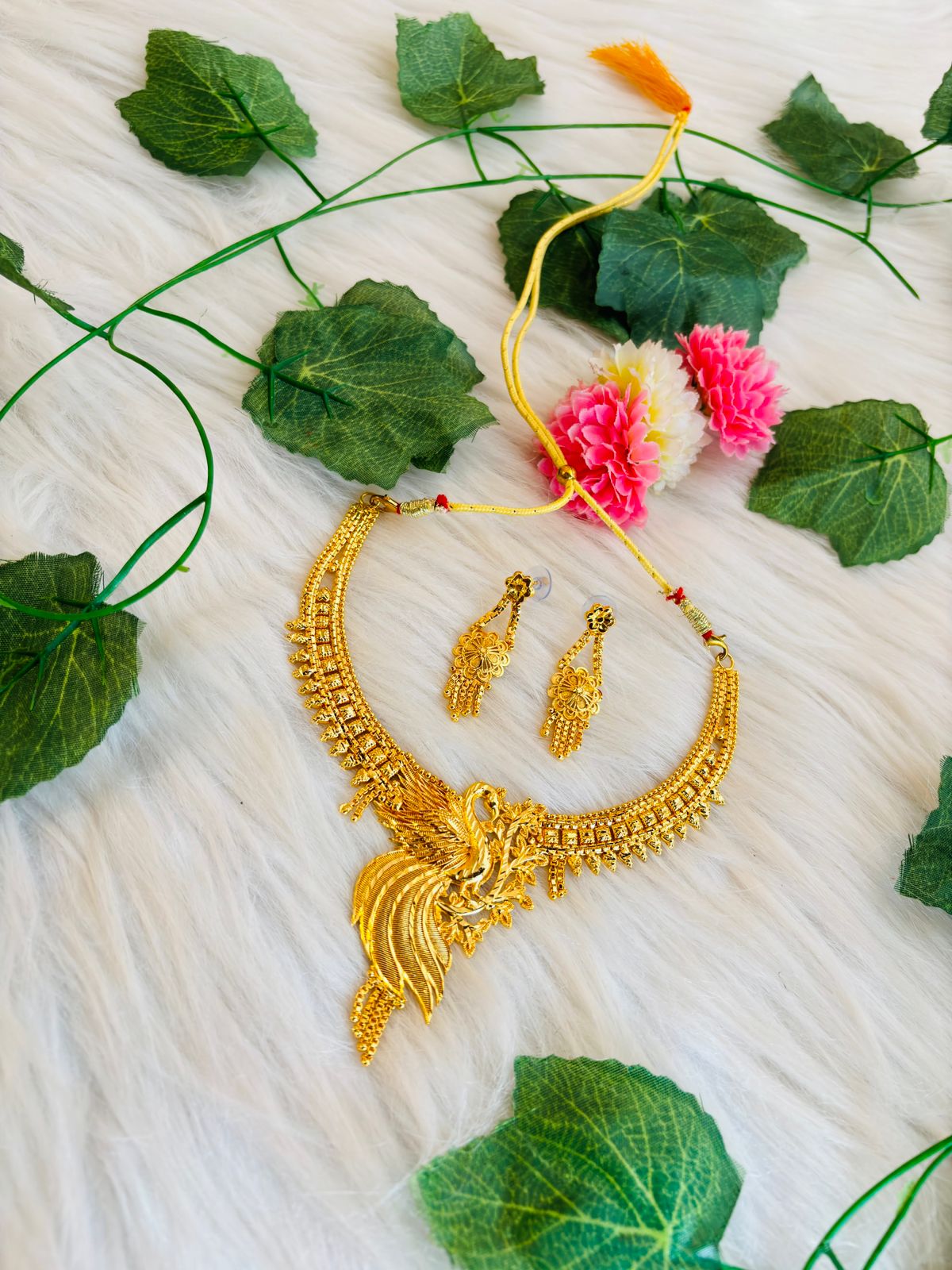 Royal Queen- Gold Plated Necklace Set