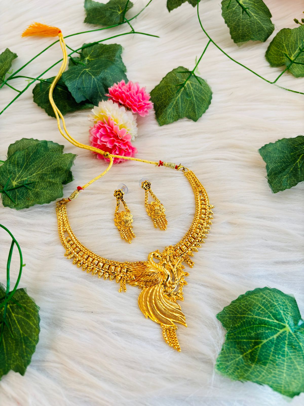 Royal Queen- Gold Plated Necklace Set