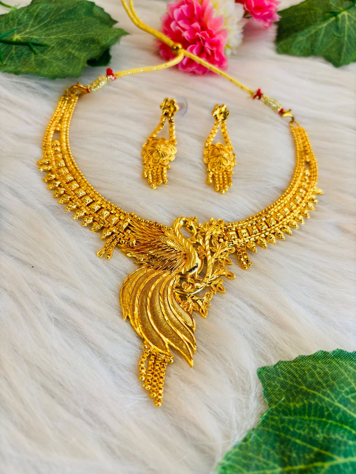 Royal Queen- Gold Plated Necklace Set