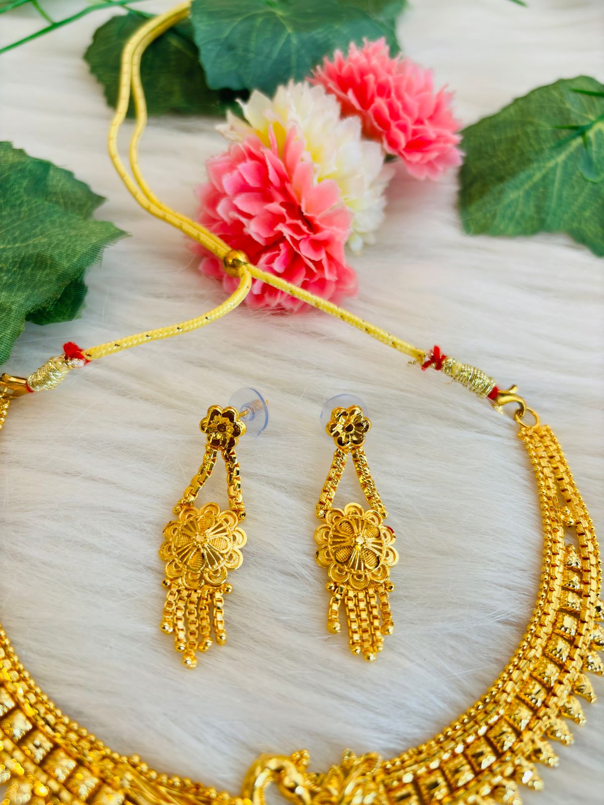 Royal Queen- Gold Plated Necklace Set