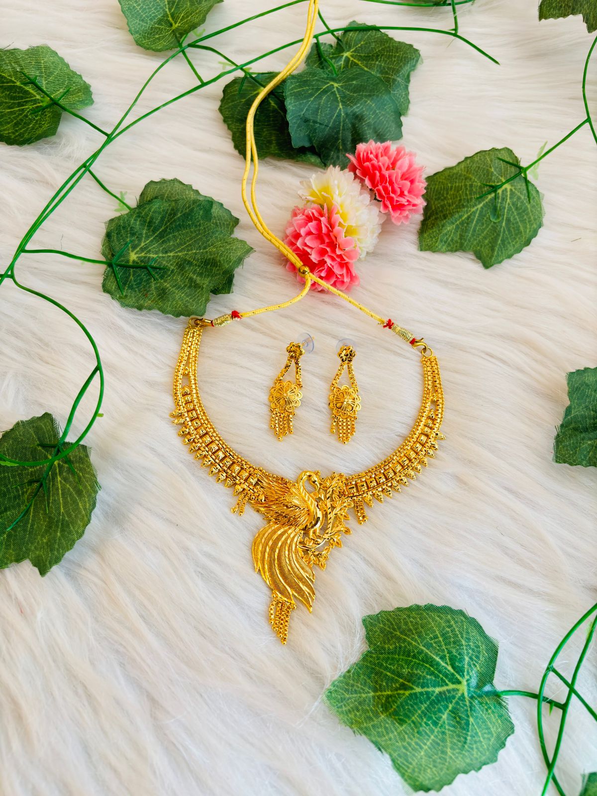 Royal Queen- Gold Plated Necklace Set