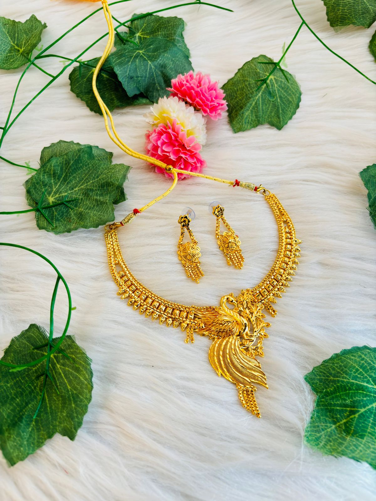Royal Queen- Gold Plated Necklace Set