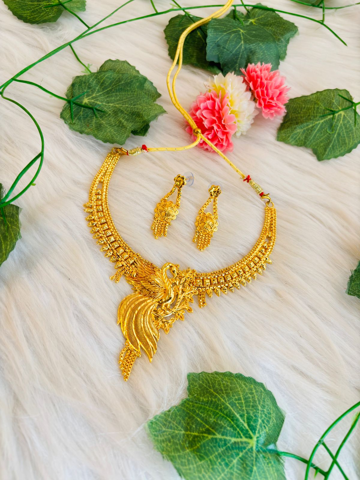 Royal Queen- Gold Plated Necklace Set