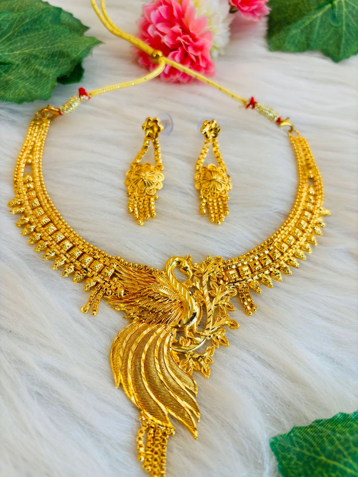 Royal Queen- Gold Plated Necklace Set