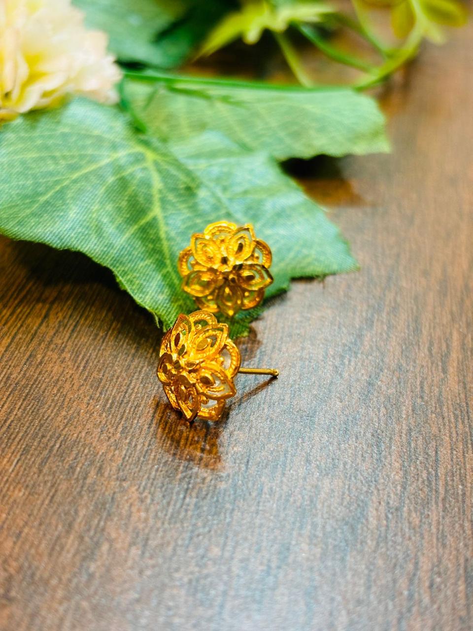 Perfectly Fine Gold Plated Earrings