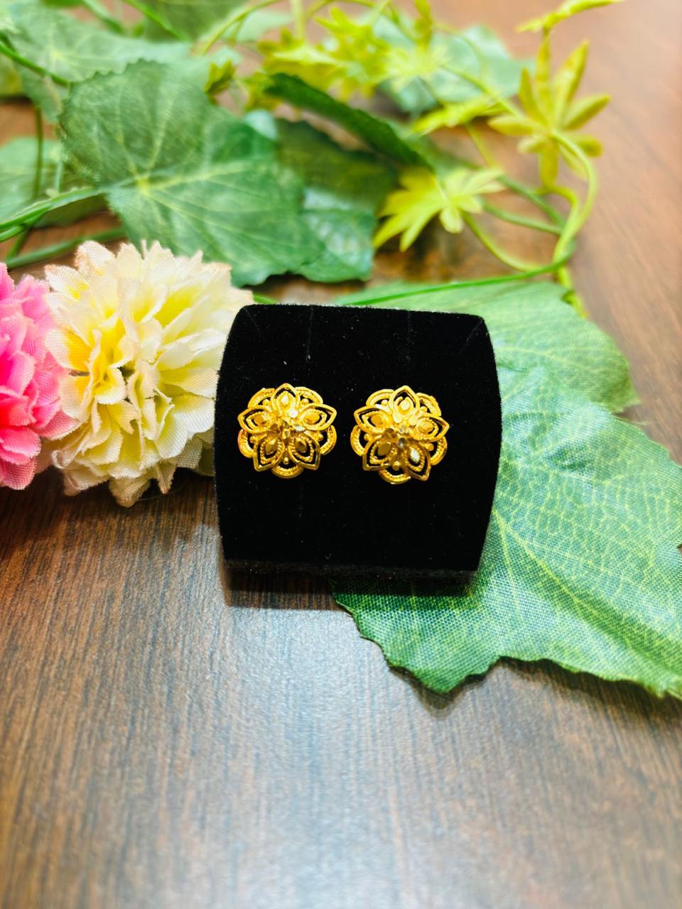 Perfectly Fine Gold Plated Earrings