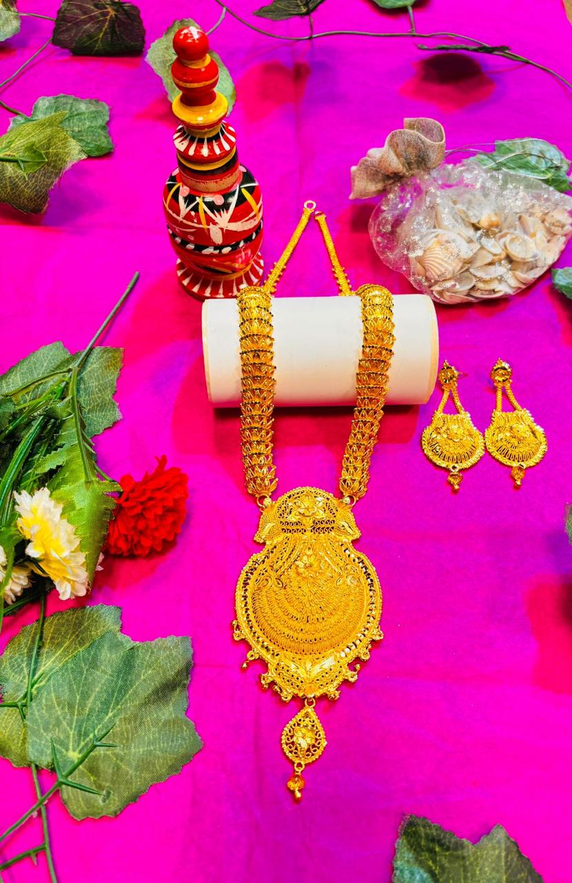 Inaya Gold Plated Sita Har Bridal Necklace set