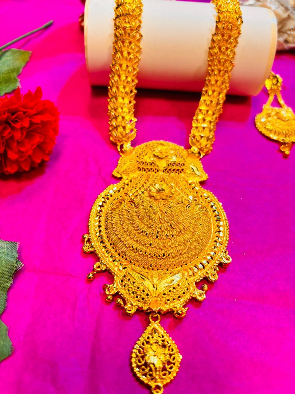 Inaya Gold Plated Sita Har Bridal Necklace set