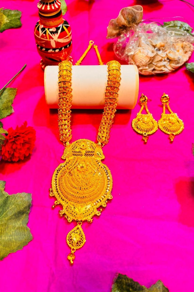 Inaya Gold Plated Sita Har Bridal Necklace set