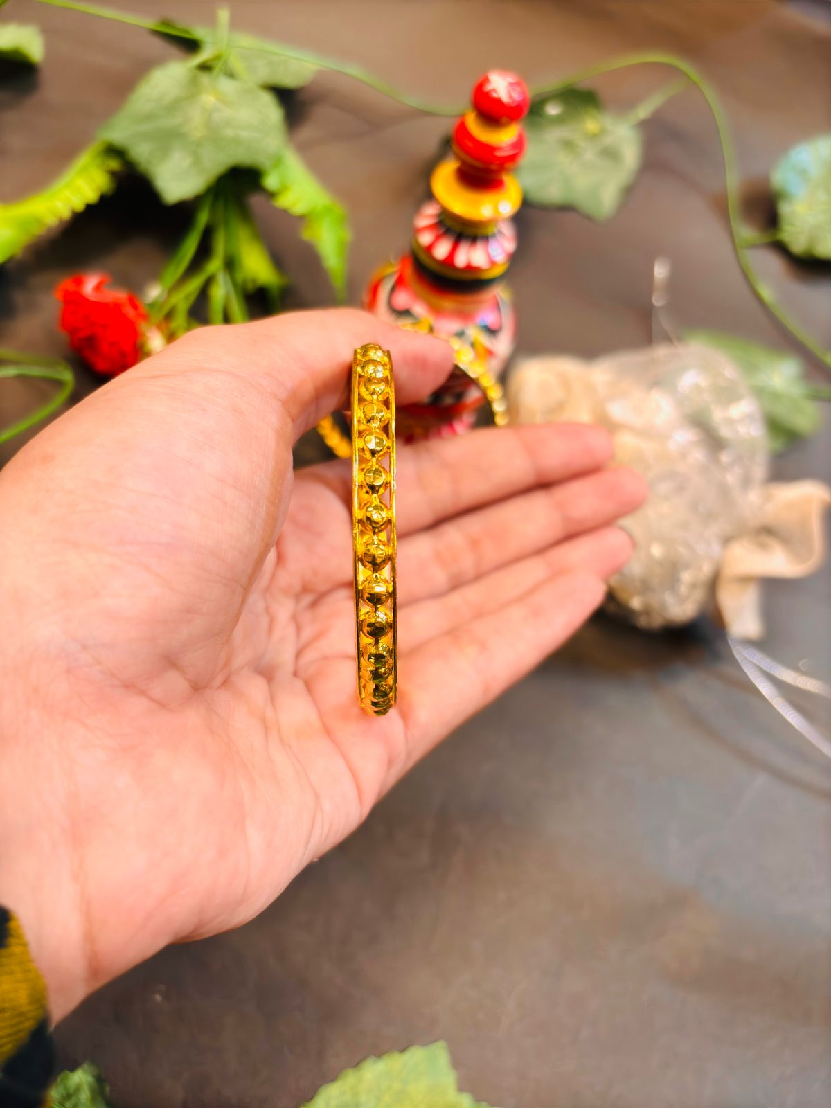 Bengali Emotion -Gold Plated Motor Churi(Bangle)