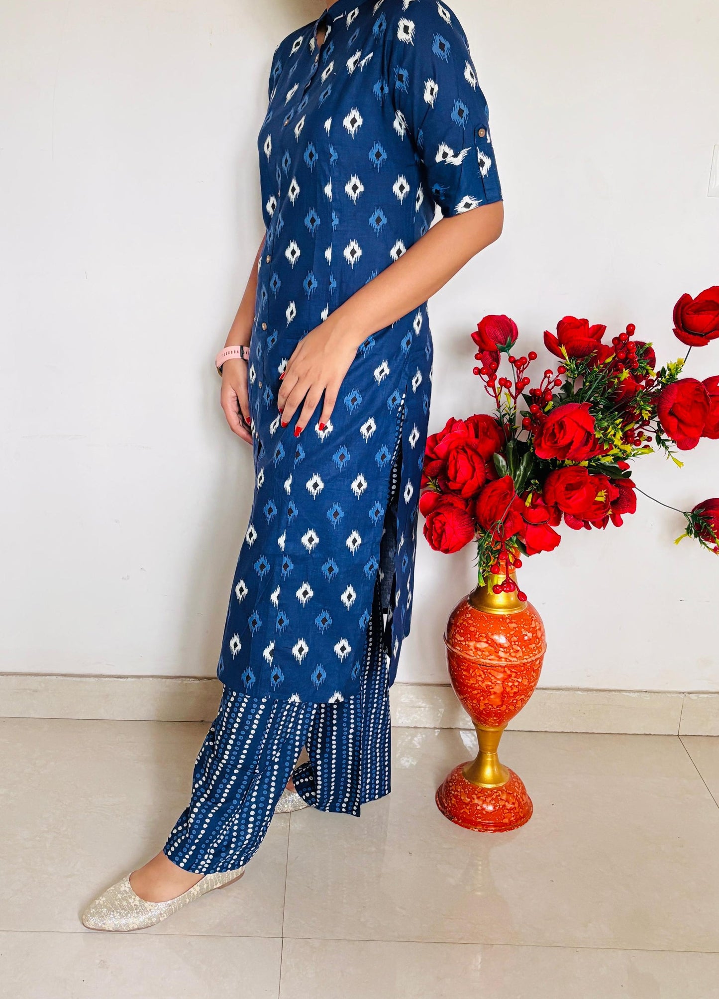 Friendly Vibe- Cotton Kurti Set
