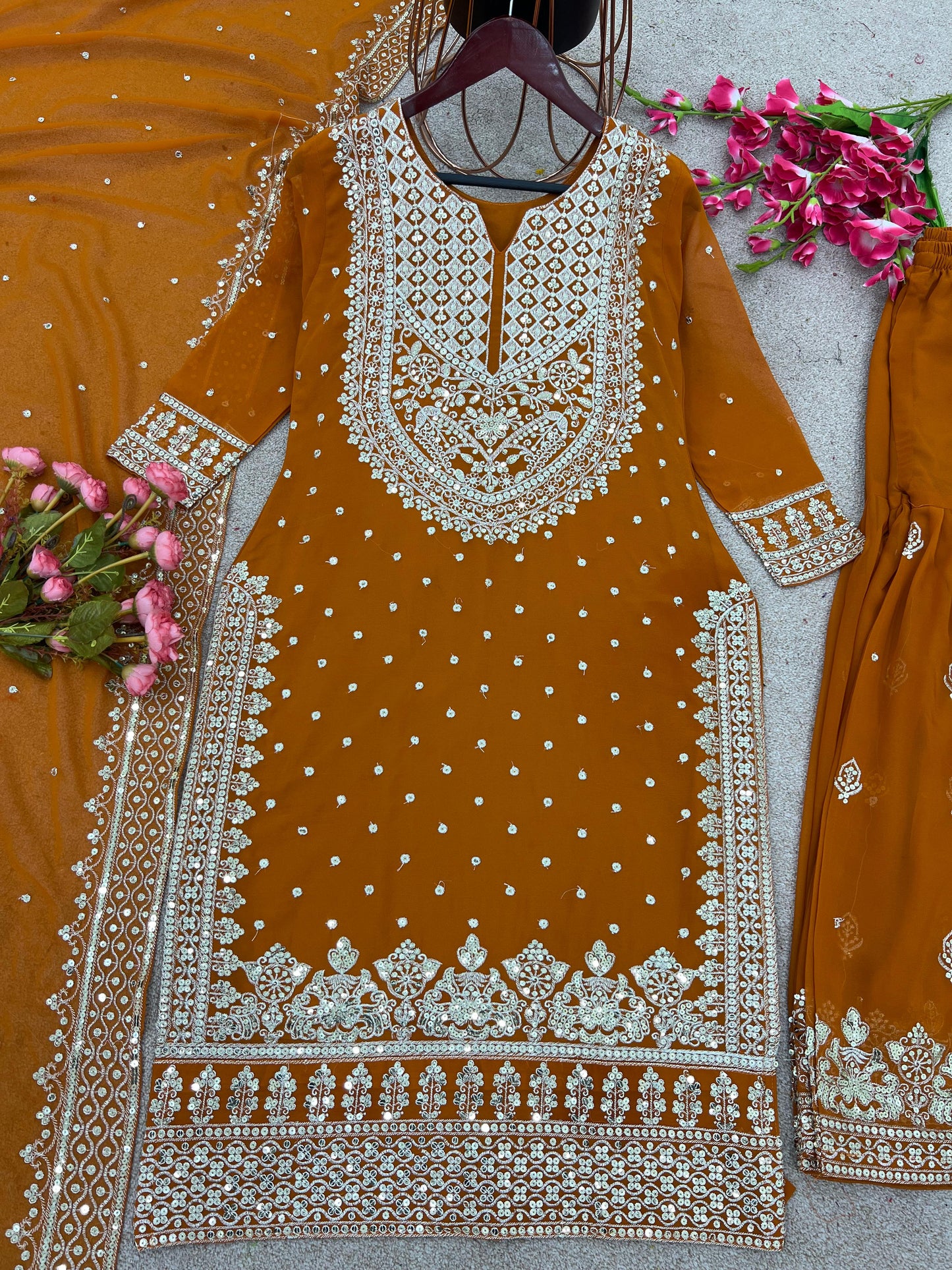 Happy Warbler- Gharara Kurti Set
