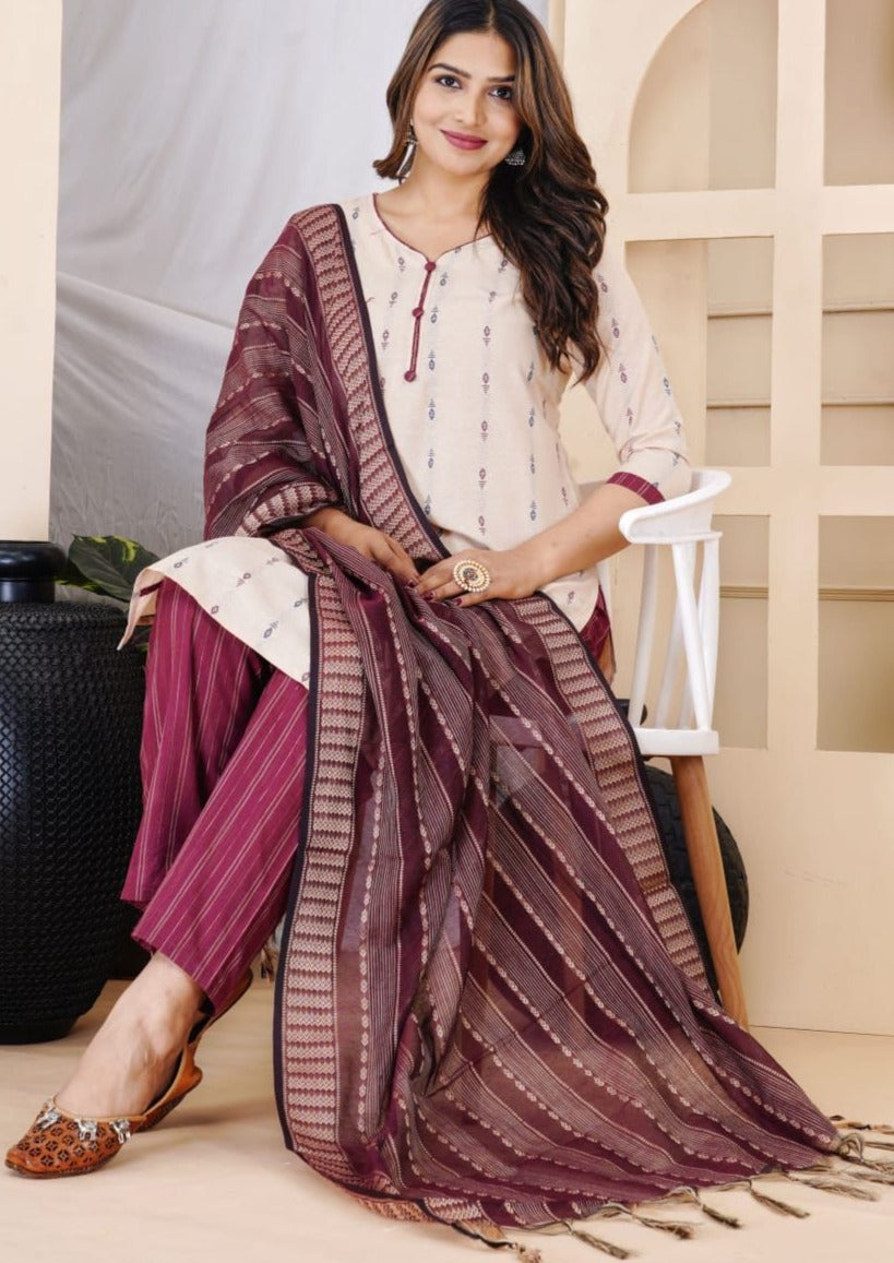 Dotch The Chemistry Cotton Kurti Set