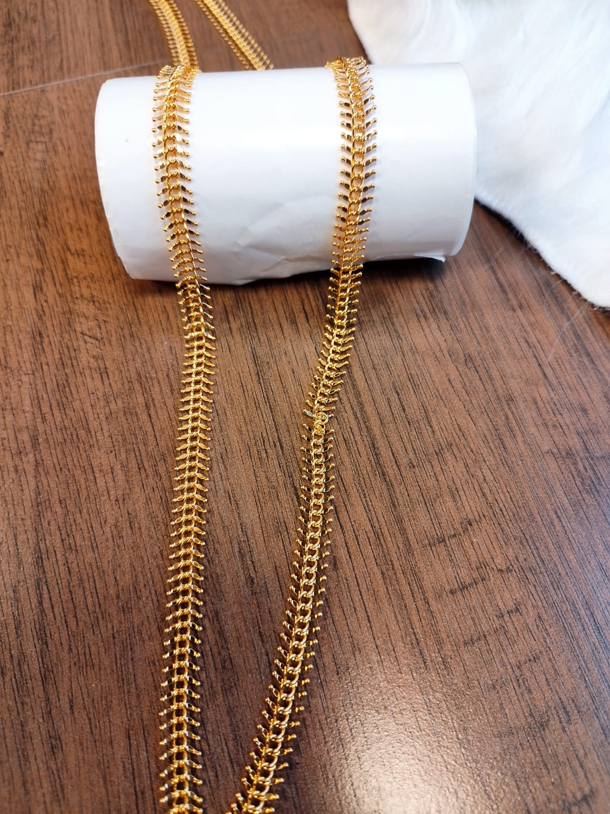 Macher Kanta Gold Plated Long Chain