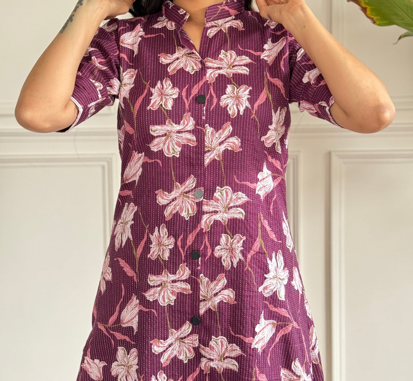 Unspoken Charm Cotton Kurti Set
