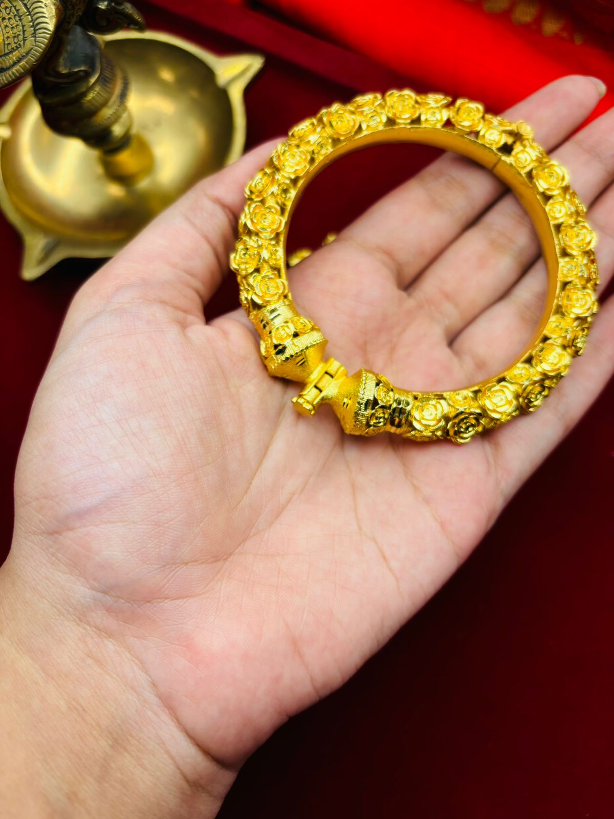 Rose (Fancy Gold Plated Bangles)