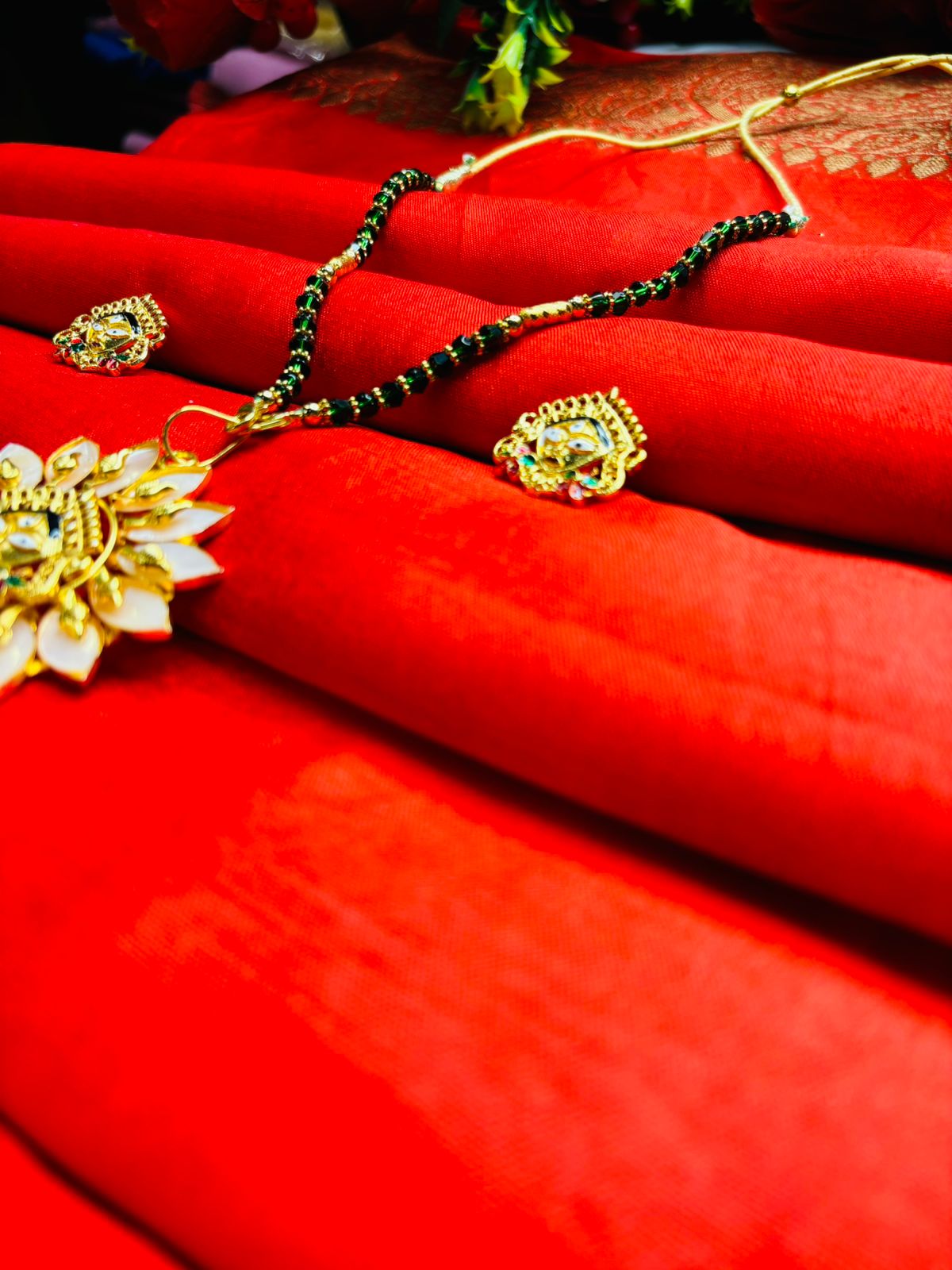 New Stylish Puja Special Jewellery(Sea Shell Design)