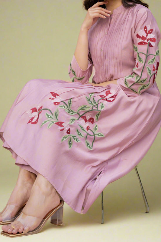 Dazzling Diva-  Embroidered kurti set