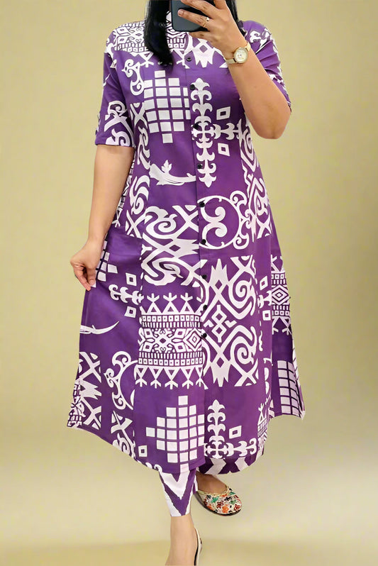 One Day Tale Cotton Kurti Set