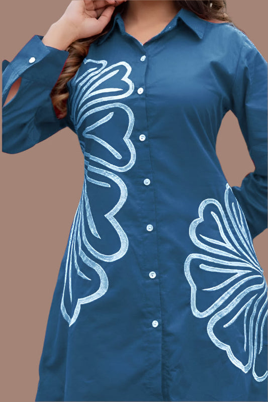 Totally Simple Cotton Blue Coord Set