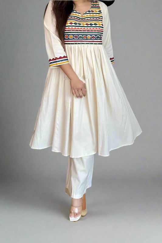 Sunshine On The Street Cotton Kurti Set